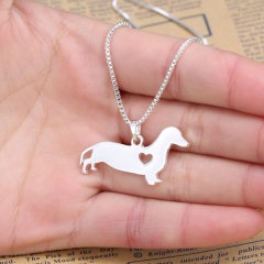 Fashion Silver Pendant Charm Necklace Chain Jewelry Dog 1