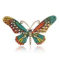 Colorful Cute Butterfly Brooch Mix Color Crystal Rhinestone Brooches for Women Lady Fashion Jewelry Boutonniere butterfly2