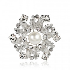 Fashion Crystal Brooch Pin Collor Jewelry flower