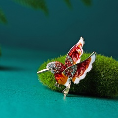 Beautiful Rinestone colorful bird Brooch animal Brooches for wedding women decoration wild Animal Fashion Gold jewelry bird1