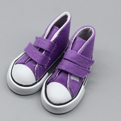 Velcro doll canvas shoes children's toys purple
