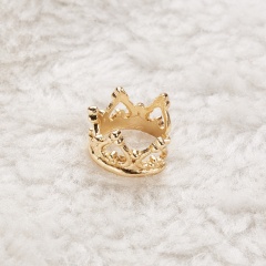 1PC Fashion U Shape Crown Earrings Gold Ear Clip for Women Girl Gold