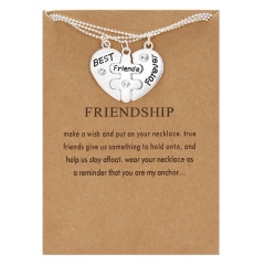 Best Friends Letter Pendant Necklace Clavicle Chains Choker Card Women Jewelry Best Friends Forever