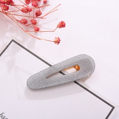 Jelly Waterdrop Hair Clip Gray