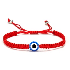 Rinhoo 5 Style evil Eye Weave Red Rope Bracelet blue eyes palm Braided adjustable bracelet Fashion lucky jewelry for women kids 1 blue eye