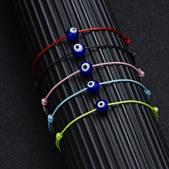 Fashion Turkish Lucky Evil Eye Bracelets Women Handmade Rope Card Gifts Black