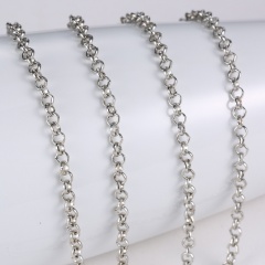 Fashion 3 Color Jewelry Accessory Chain Circle 70cm Chain Wholesale Silver