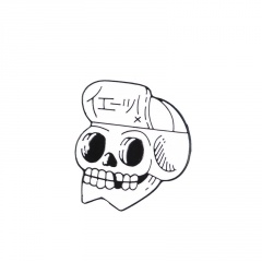 Alloy Multi Skull Series Rose Cowboy Badge Pin Halloween Brooch D