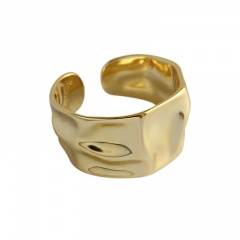 Fashion Gold Silver Plated Open Adjustable Rings Gold