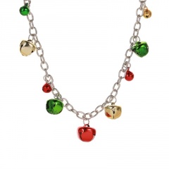Christmas Colorful Bells Charm Necklace Jewelry Wholesale Colorful Bell