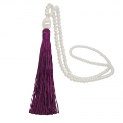 Fashion Long Pearl Tassel Sweater Necklace Jewelry Wholesale Purple