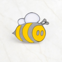 Yellow Cartoon Small Bee Scarf Pins Brooch A