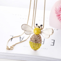 Fashion Luxury Bee Long Chain Necklace Jewelry Gold