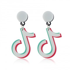vibrato symbol musical note stud earrings musical