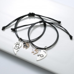 2 Pieces/Set Couple Rope Adjustable Bracelets Wholesale style 2