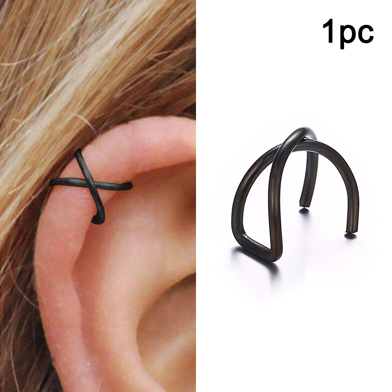 1 Piece Simple Ear Hook Earrings Wholesale silver