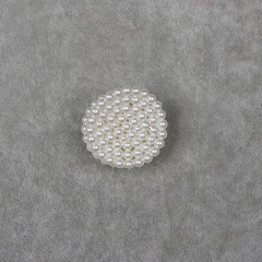 Geometric imitation pearl clip hairpin (20pcs/set) Round