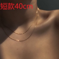 Soft snake bone chain chain necklace alloy necklace opp Short 40cm