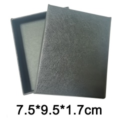 1 pcs Black Cardboard Gift Box (Size: 7.5*9.5*1.7cm) black