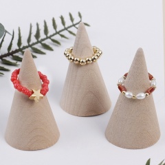 Geometric star rice bead imitation pearl acrylic three-piece ring(Size: 2.5cm adjustable elastic rope) A