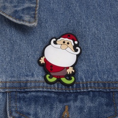 Santa Christmas Series Brooch (Material: Alloy+PVC/Size: 5*4cm) Santa Claus 1