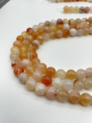 Pink Persian Gulf Agate Natural Stone Beaded DIY Necklace Bracelet 6mm