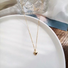 Onyx/Diamond/Drip Oil Antique Clavicle Chain Necklace Love