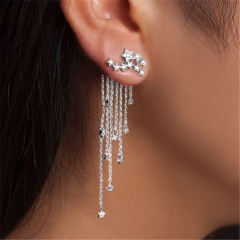 Fashion Tassel Earrings Silver