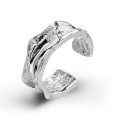 Retro Silver Abstract Rings Abstract