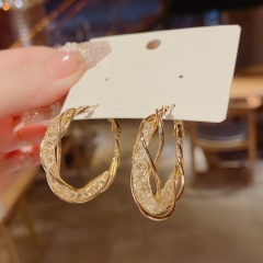 Fashion Copper Earring 4.3*4cm Gold
